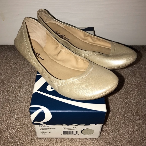 lucky brand emmie flats platinum
